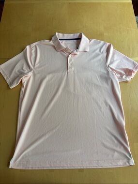 Amazon Essentials Men's Pale Pink Polo Shirt
